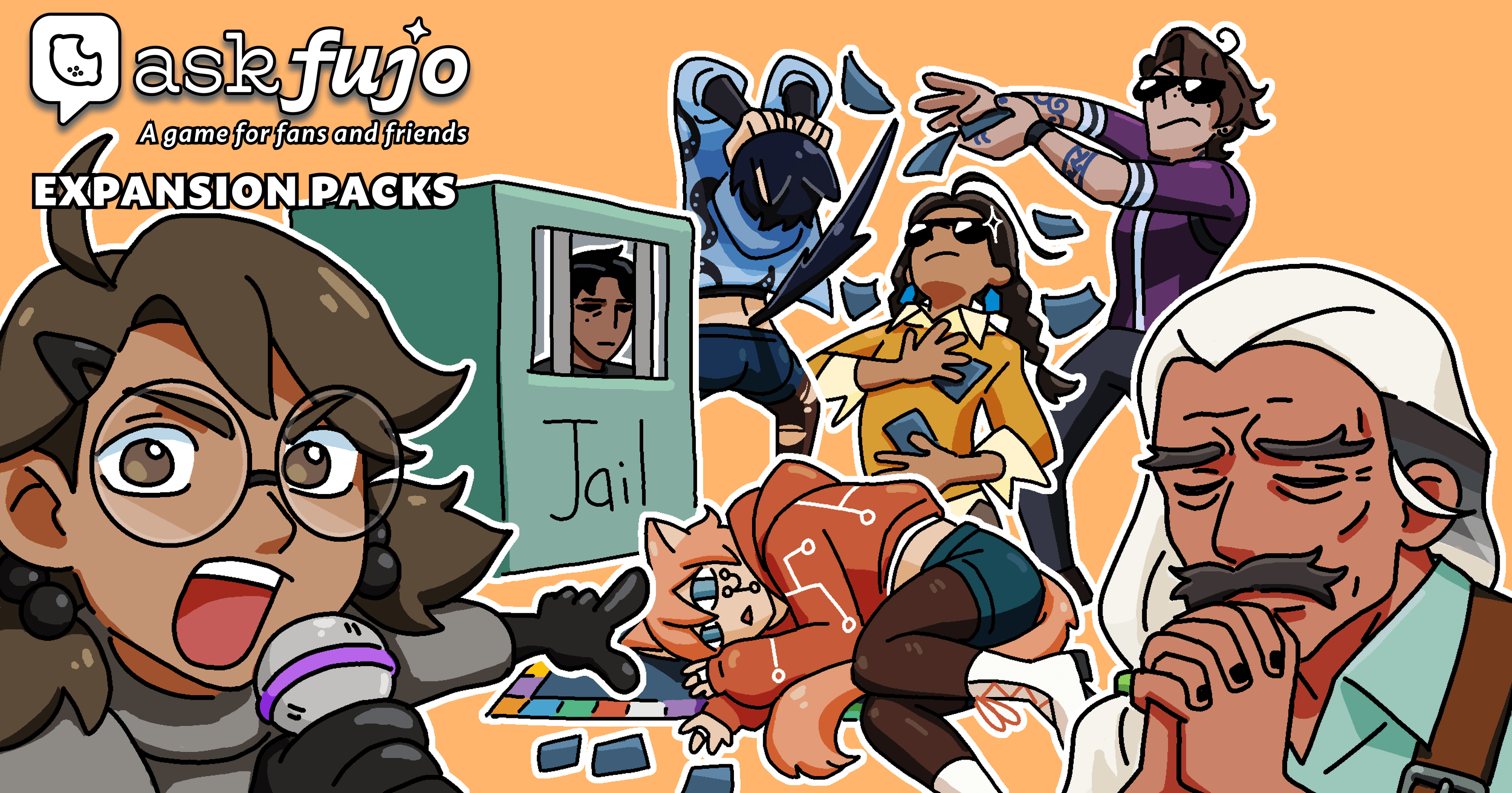 AskFujo Expansion Packs — all characters from both expansions gathered together