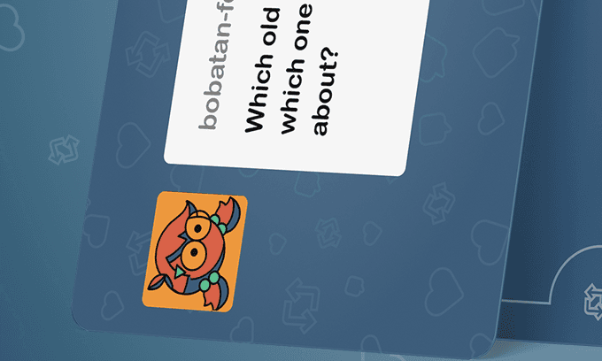 Close-up of bobatan-for-real-justice ask card